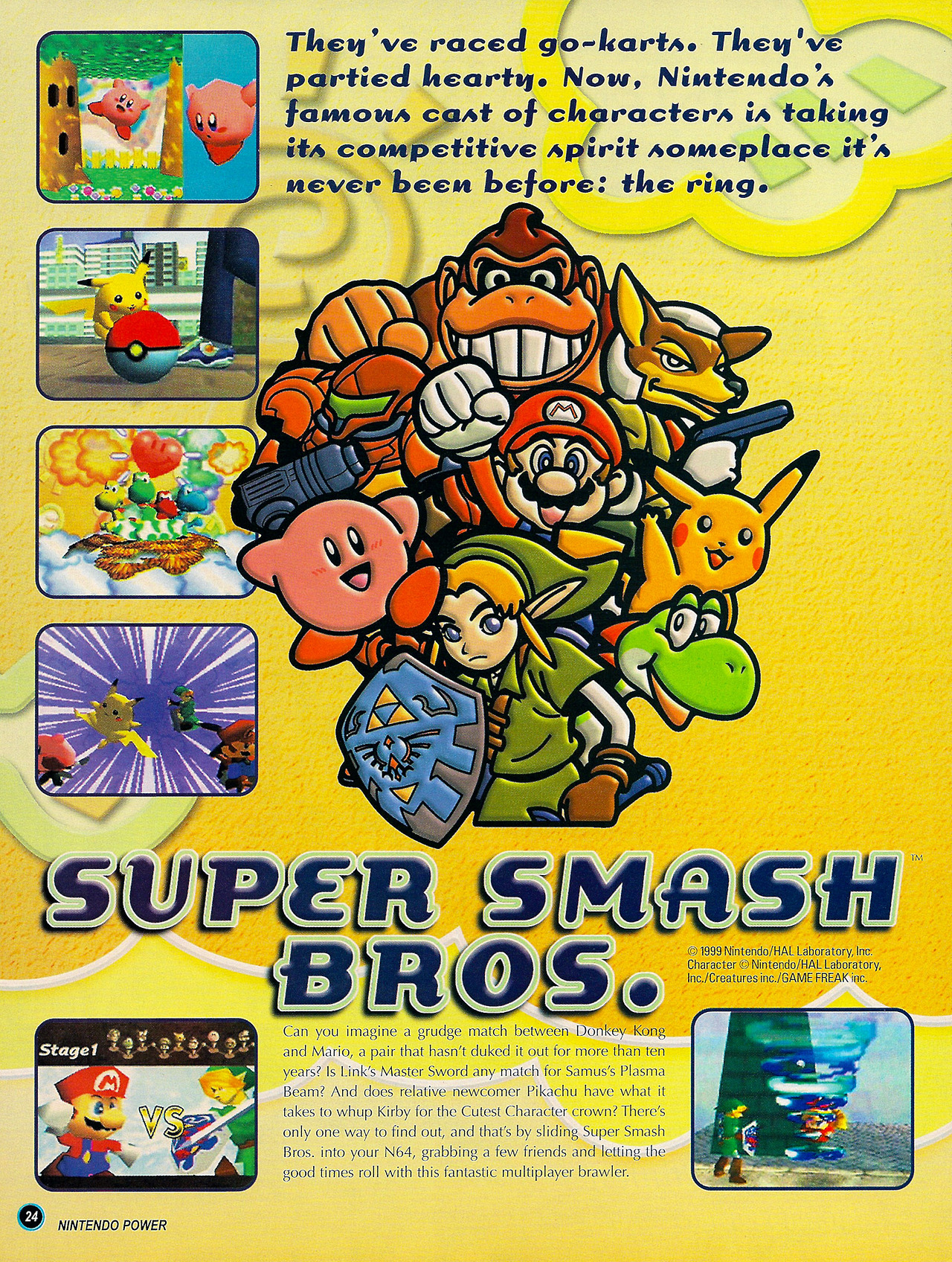 Super Smash Bros in Nintendo Power | N64 Squid