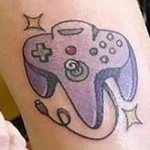 Tumblr.com: N64 controller tattoo by muffystopheles